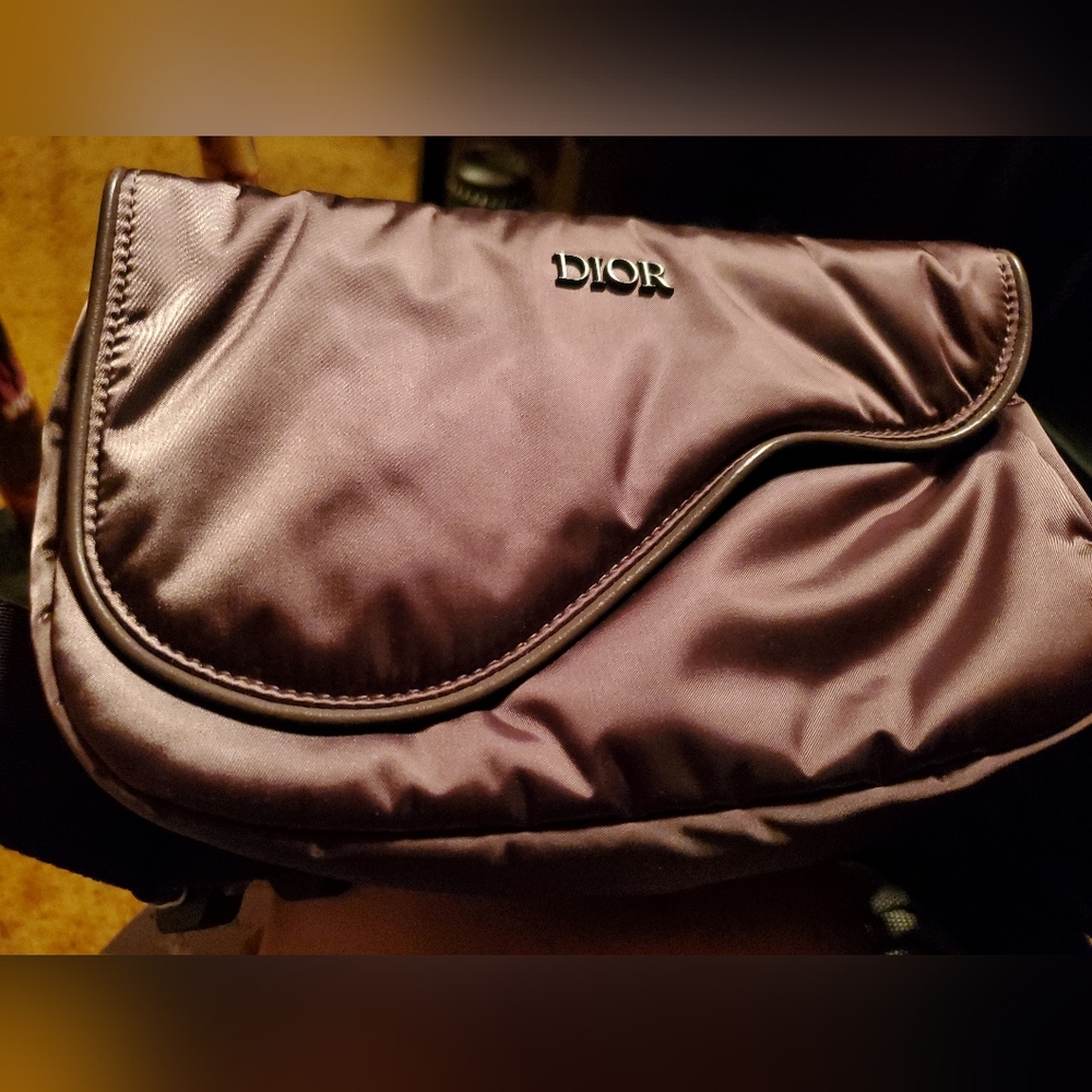 Dior mens nylon saddle body bag